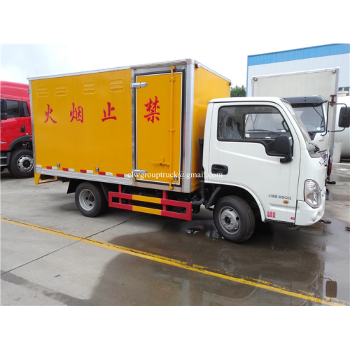 YUEJIN 4x2 Cargo รถบรรทุกตู้แห้งสำหรับขาย