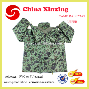 PVC/PU military raincoat poncho