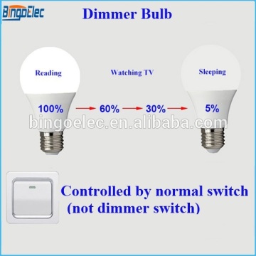 Binge elec E27 6W LED dimmer bulb,led dimmable bulb, can use for any kind of switch