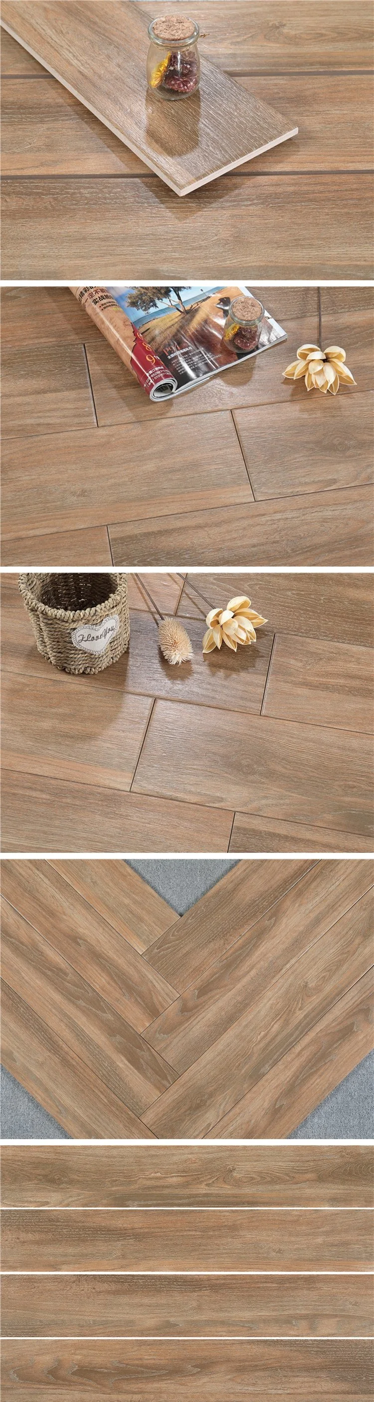 Foshan Manufacturer Shopping Mall Restaurant Decorative Wood Texture Floor Tile