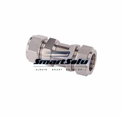 Stainless Steel Double Bulkhead Union Tube Fittings