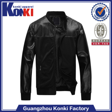 Custom winter brand name fashion leather jackets