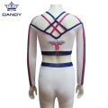 Kevir Metallic Cheer Top Uniforms