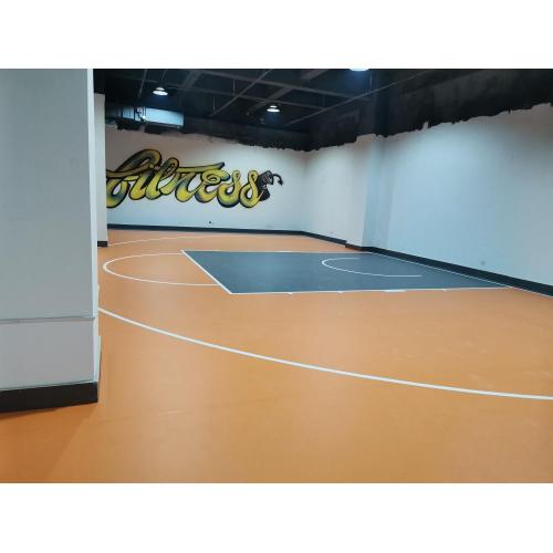 Custom Sports Vinyl Flooring for Indoor Basketball Court