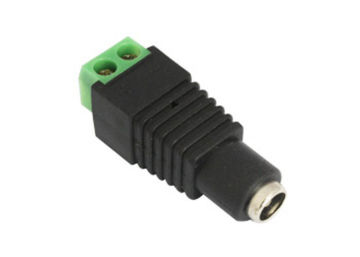 Female Cctv Camera Power Connector , Screw Power Connector, Female Dc Plug