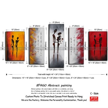 Canvas modern art human abstract paintings