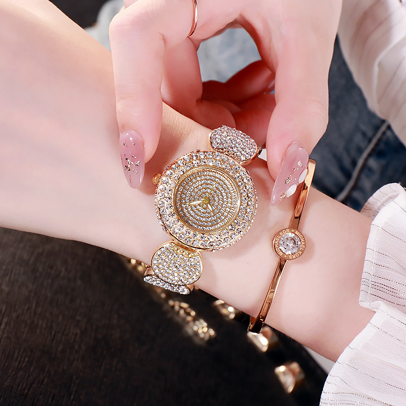 Wholesale Gold 18K Plating Classic Quartz Watch Stainless Steel Watches For Women