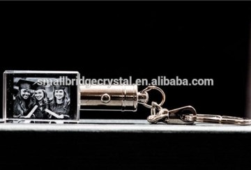 Good quality led crystal keychain