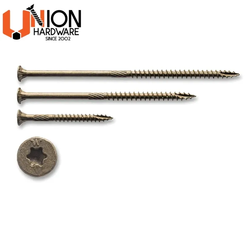 Stainless Steel Torx Wood Screws - M4-M8 Hand Tighten