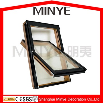 aluminum cladding wood roof skylight center pivot roof windows skylights