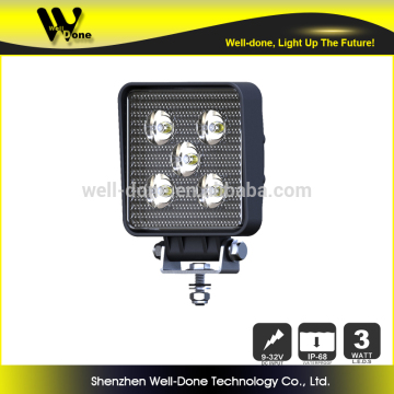 15W square Motorbike LED work light, LED Truck light