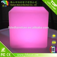 LED furniture lighting LED outdoor mood light cube/LED sitting cube with battery operated