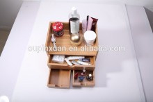 Bamboo Desk Organizer Storage Box MakeUp Case