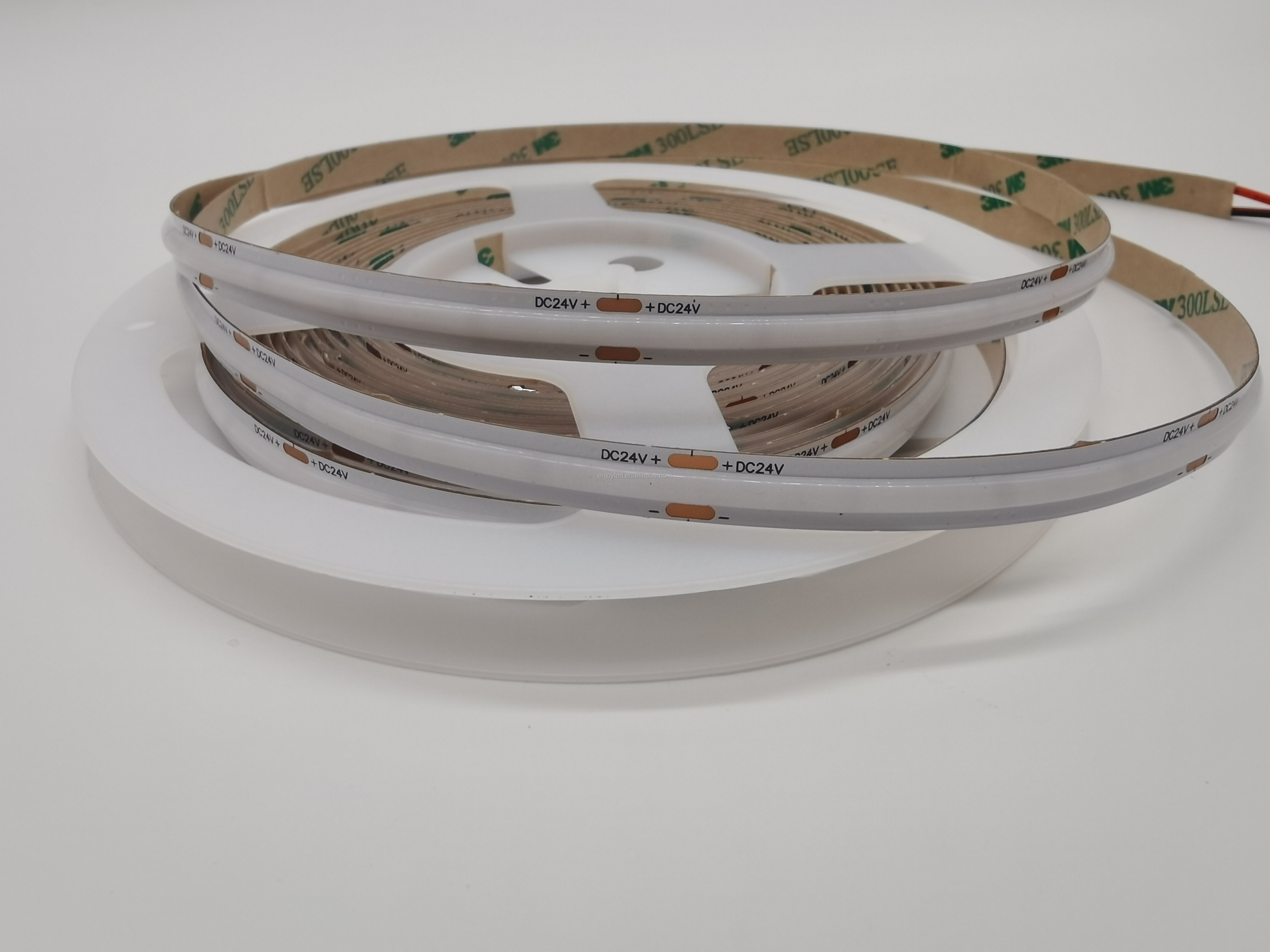 high density led tape ribbon light 8mm ip20 9w/m white warm white dotless flexible cob led strip