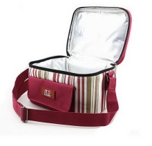 Personalized Quality 600D Polyester Striped Cooler Bags