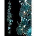 Candelera de cristal de decoración interior personalizada para Hotel Villa