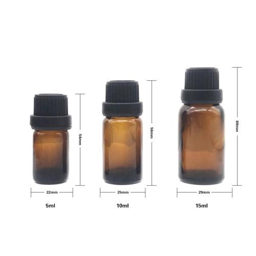 Brown fine oil bottle glass jar essence bottle