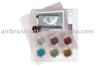 glitter tattoo kit/glitter tattoo body art kit