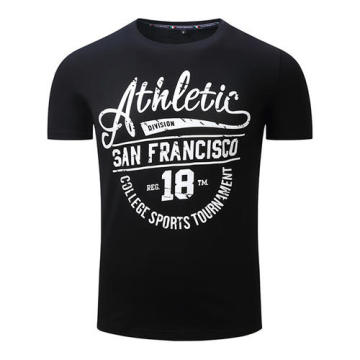 Camiseta de algodão com estampa de basquete