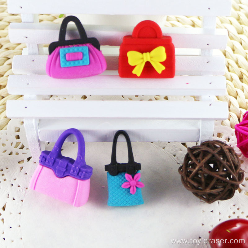 2014 new design fashion handbag eraser for promotional gift