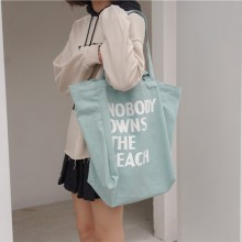 Foldable Oversize Custom Recyclable Canvas Beach Tote Bag