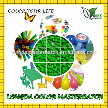 Plastic Color Master batch 35% color pigment Green Master batch