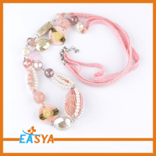 Tassel Pendant Pearls Chain Necklace Bead Beaded Fringe Turkish