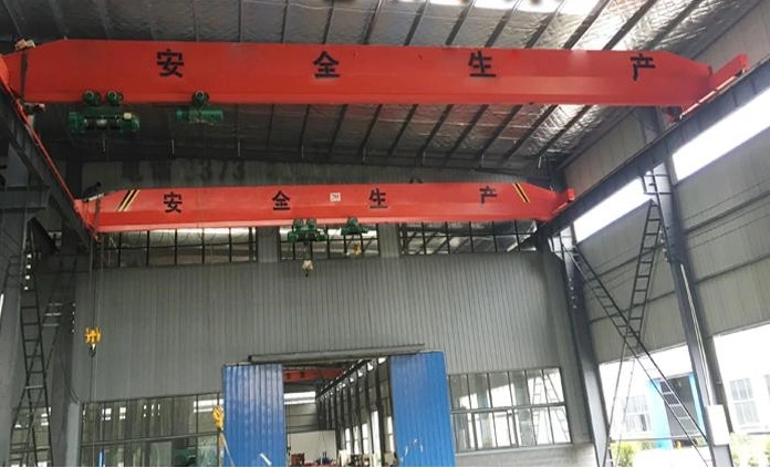 Lde Electric Single Girder Double Hoist Overhead Crane