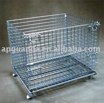 folding wire mesh container