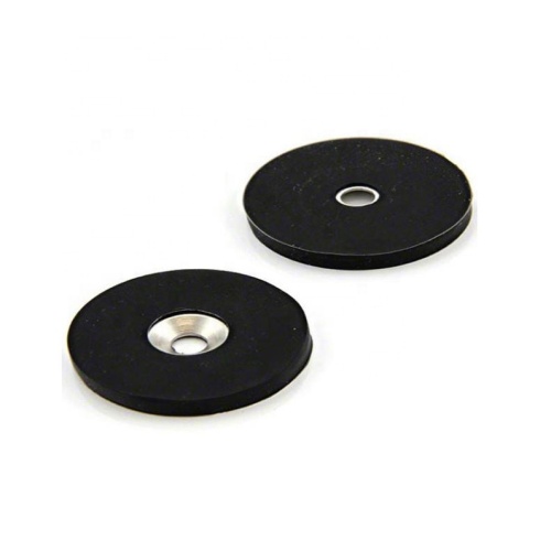 Rubber Coated Magnet Cup Shape with Internal Thread