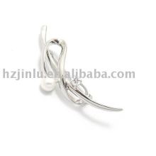 Beautiful brooch, 925 sterling silver brooch with pearl,lady ornament (X010018)