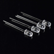 5mm وميض LED أحمر 625nm عدسة واضحة