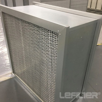 Aluminium Frame Deep Pleat Box HEPA Filter