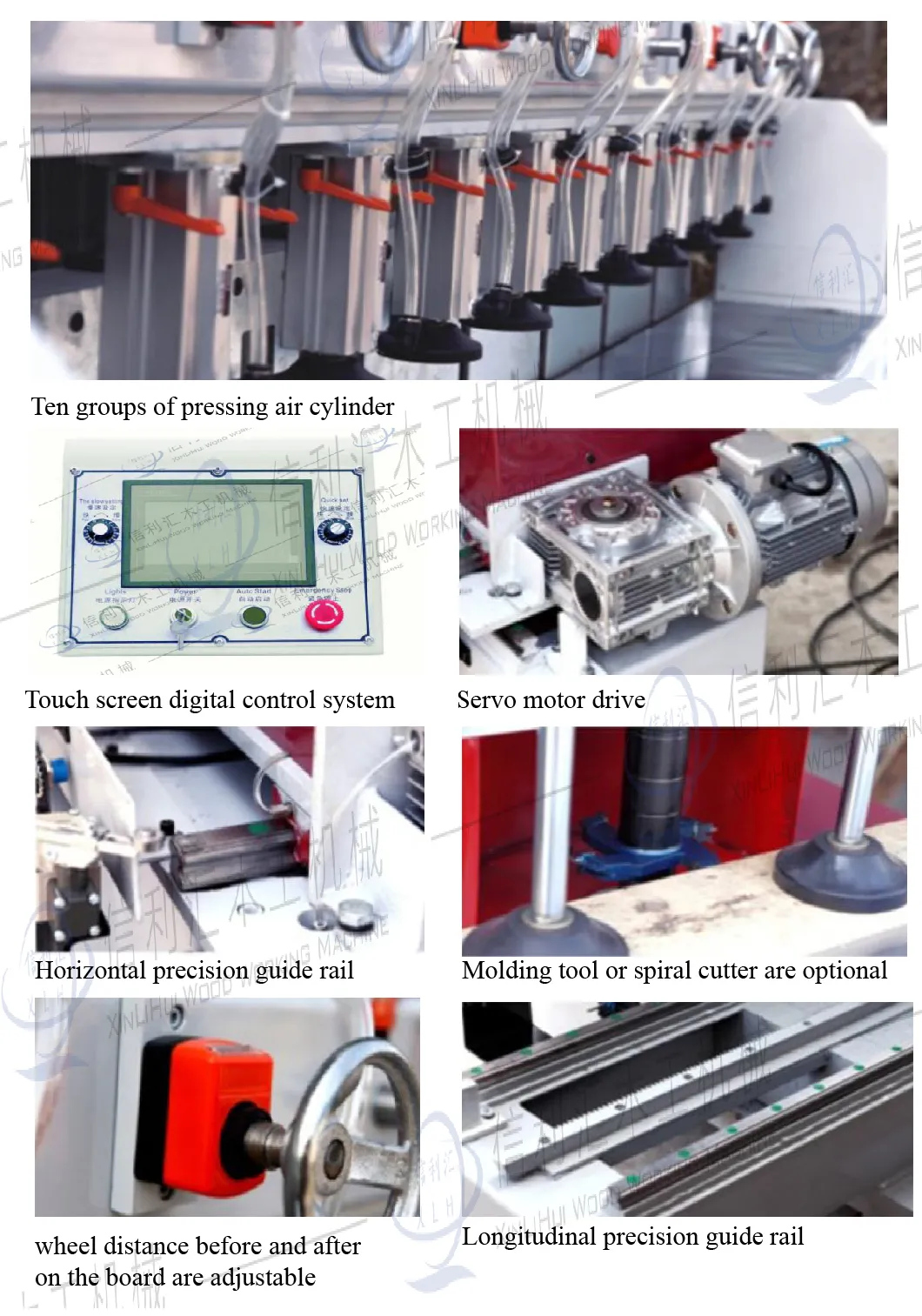 High Quality CNC Wood Doors Straight Line Trimming Machine / 2.5 Meter Double-Blade Edge Milling Machine for Solid Wood Panel Shaping Machine