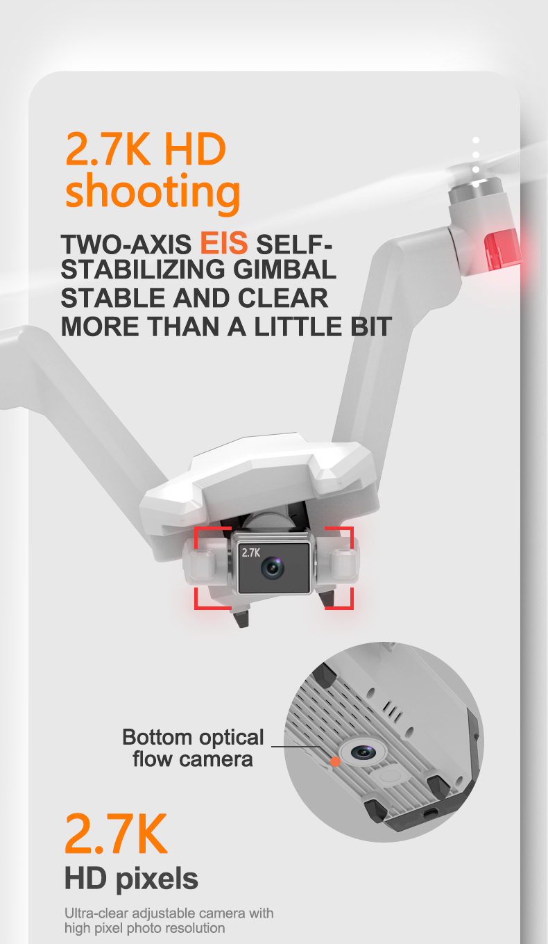 2022 NEW L100 Professional Drone Dual HD Camera EIS Two-Axis Gimbal Camera Helicopter RC Distance 1.2KM Brushless Quadcopter Toy