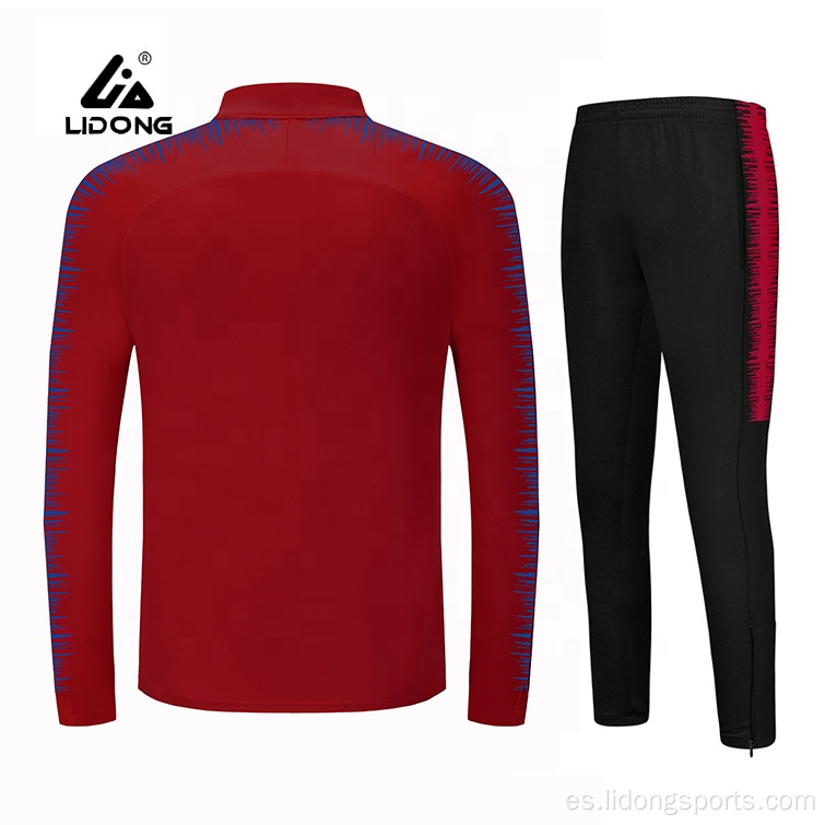 Entrenamiento personalizado y jogging wear sport traje de traje de pista