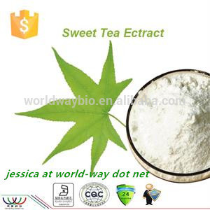 free sample ! China bulk herbal natural sweetener HPLC rubusosides 70% sweet tea leaves extract