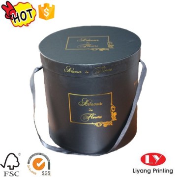 Fashion round flower hat gift box packaging