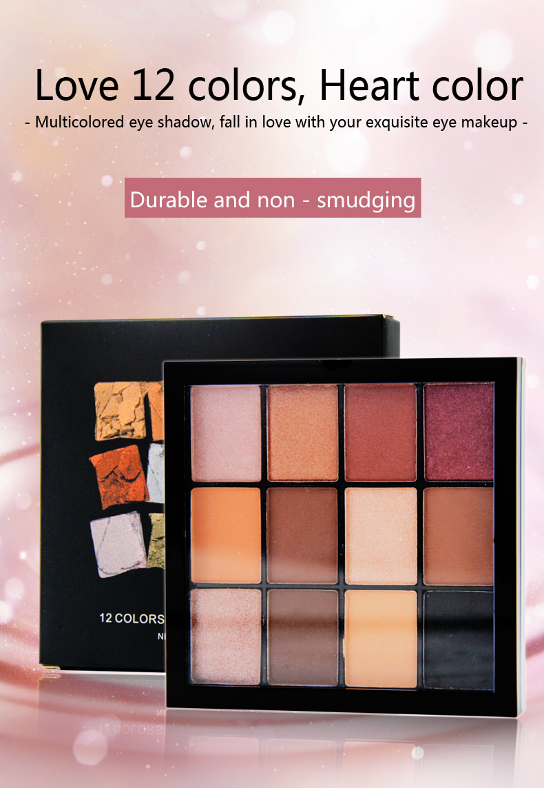 New arrival Professional Custom Eye Makeup Multicolored Matte And Shiny Eyeshadow Palette High Pigment Eyeshadow