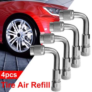 90 Degree Angle Brass Air Tyre Valve Stem With Extension Adapter for Auto Truck Motorcycle Car Accesspries