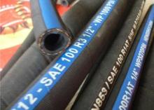 SAE 100 R3 High Tensile Flexible Rubber Hose , Fiber Braide
