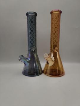 Sand-blasting Artwork Glass Water Bongs