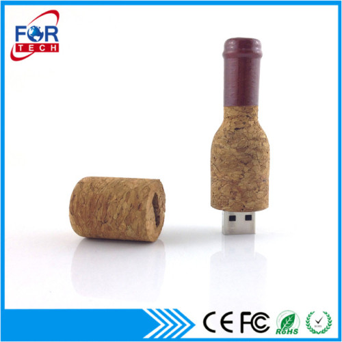 High Quality Eco Friendly Bottle Shaped Wooden USB Drives, Wood USB Pendrives