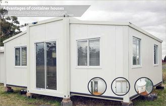 Living Combined Folding Container House , Decorative Portab