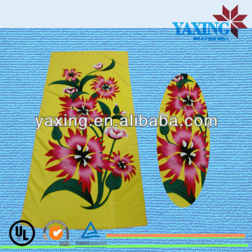 Microfiber flower printed beach towel