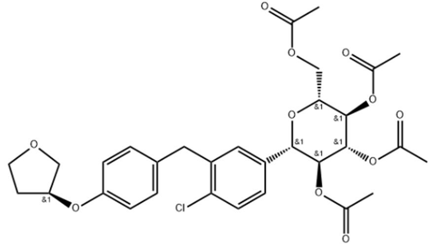 مخزون جيد Acetoxy Empagliflozin API Cas 915095-99-7