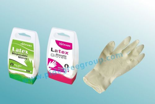 Powdered Medical Latex Examination Gloves Non-sterile Green With Textured Surface