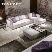 Modular Sectional Leather Couch for Luxurious Living Room