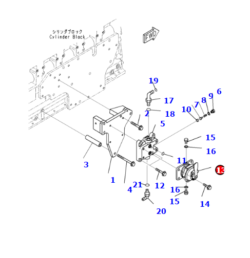 KOMATSU WA470-6R LSAA6D125 POMP DE PRIMIRE MOTOR 6261-71-8241