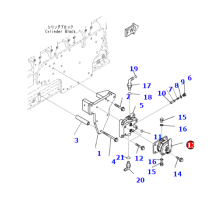 مضخة تحضير المحرك KOMATSU WA470-6R LSAA6D125 6261-71-8241